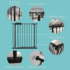 WAOWAO Baby Gate 66.93-71.65" Extra Wide Pressure Mounted Walk Through Swing - Image 2