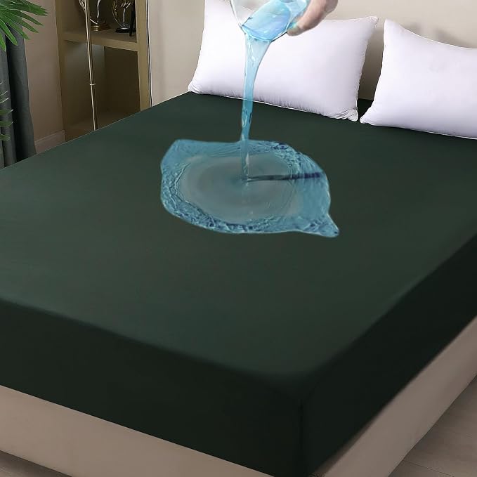 Full Mattress Protector Waterproof, Fitted Sheet Style Breathable Mattress Cover by OHANO
