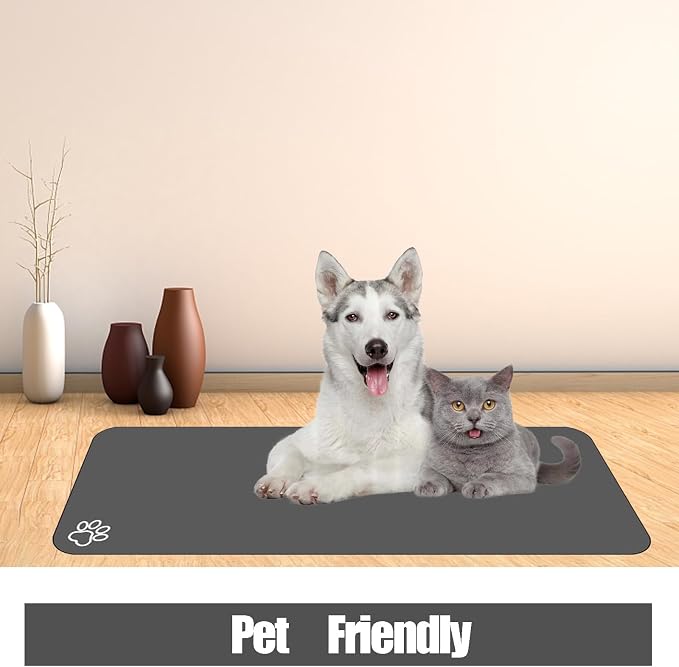Large Pet Feeding Mat, Bohemia Absorbent Quick Dry Dog Mat - Image 4