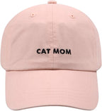 Cat Mom & Dad Hats for Proud Cat Parents | for Men & Women | Embroidered Text by Hatphile