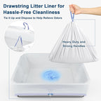 23.6''x16''x12'' Enclosed Stainless Steel Litter Box - Image 6