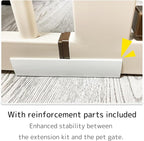 Lumizone Extra Tall Cat Gate Extension Kit 61.02" High Pressure Mounted 8.27" - Image 4