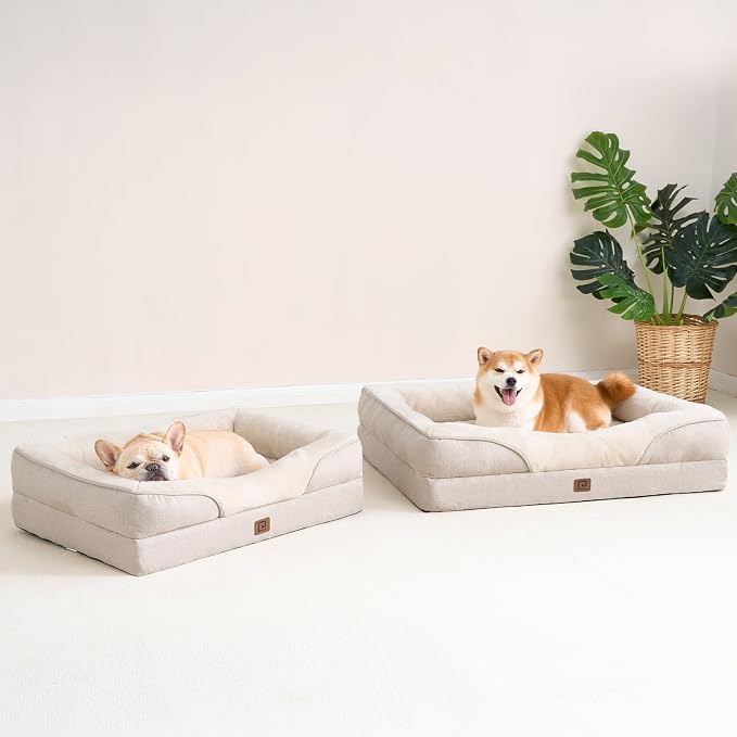 EHEYCIGA Orthopedic Dog Bed for Large Sized Dog, Waterproof Liner & Washable - Image 8