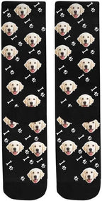 Custom Face Socks, Personalized Dog Lover Pet Photo Picture on Socks Unisex - Image 5