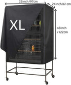 Bird Cage Covers for Night Breathable Cover Black Out Lightweight Washable Dust - Image 5