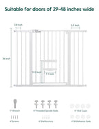 Babelio 36 Inch Extra Tall Baby Gate - Image 5