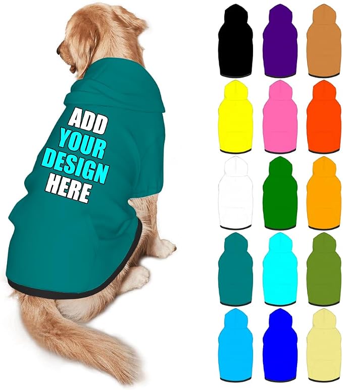 Custom Dog Clothes with Photo Name Logo Personalized Dog Sweaters by Mynvzrk