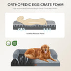 Orthopedic Dog Beds for Extra Large Dogs, Waterproof Egg Crate Foam XL Dog Bed - Image 2