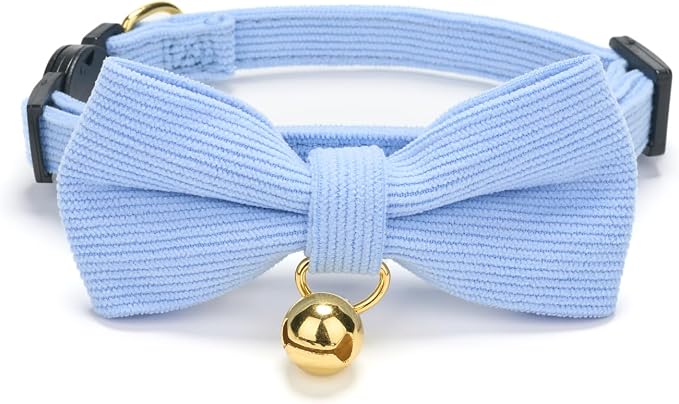 2 Pack Soft Corduroy Cat Collars - Image 3