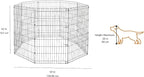 Amazon Basics Foldable Octagonal Metal Exercise Dog Playpen - Image 2
