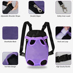FEimaX Dog Carrier Backpack Pet Legs Out Front Cat Travel Bag, Adjustable Puppy - Image 3