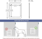 PETLESO Dog Door for Sliding Door, Lockable Dog Screen Door - Image 3