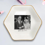 Custom Photo Ring Dish, Personalized Polaroid Picture Trinket Tray, Wedding - Image 4