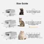 FURTIME Stainless Steel Litter Box - Image 5