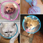 Pet Cone Recovery Dog Cone Adjustable Dog Collar Clear Padded Collar - Image 7