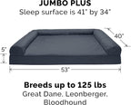 Furhaven Orthopedic Dog Bed for Large Dogs w/ Removable Bolsters & Washable - Image 2