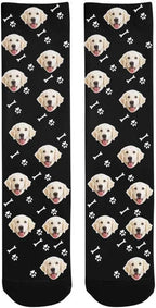 Custom Face Socks, Personalized Dog Lover Pet Photo Picture on Socks Unisex - Image 4