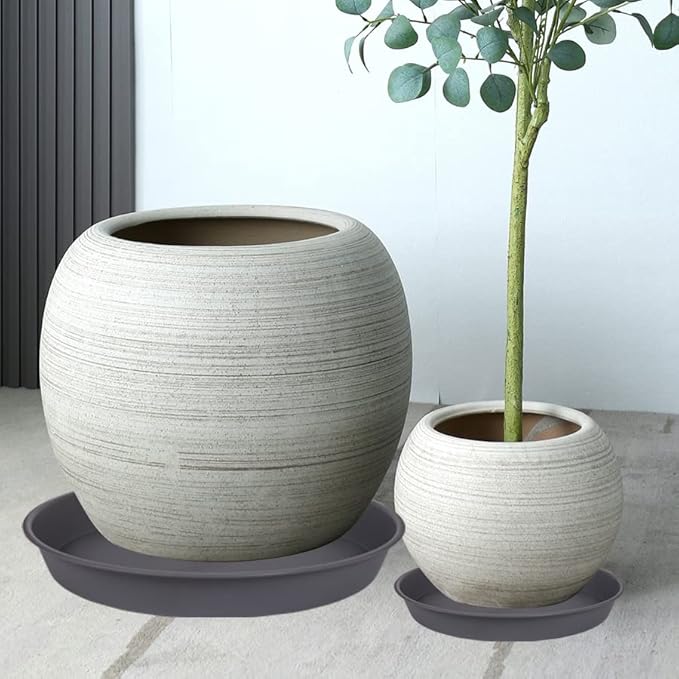 4 Pack of 16 inch Plant Saucer, Heavy Duty Round Plant Trays - Image 3