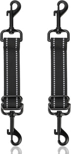 YUEPET Dog Safety Collar Clips 2 Pack Adjustable Prong Collar Backup Clips by YUEPET