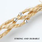 Natural Sisal Rope 1/4 Inch by 32-Feet - Image 3