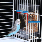 Hamiledyi No Mess Bird Cage Feeder 2Pack Automatic Parrot Seed Feeders - Image 4