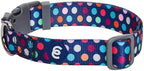 Blueberry Pet Essentials Rainbow Polka Dots Adjustable Dog Collar, Neck 18"-26" by BlueberryPet