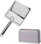 Cat Litter Scoop, Metal Scooper, Deep Shovel, Ergonomic Handle, Kitten Poop by Dustnix