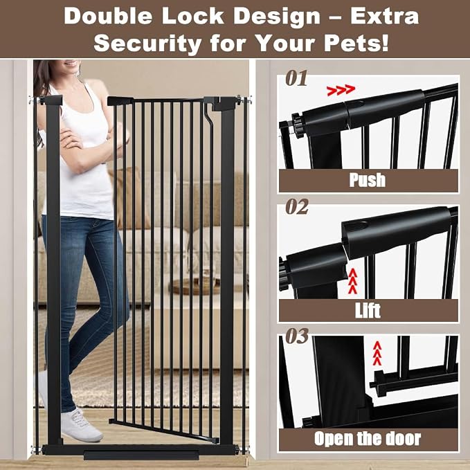 Fairy Baby 51.18" Extra Tall Pet Gate - Image 4