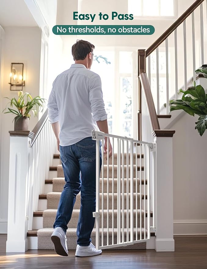 Babelio 34" Tall No Bottom Bar Baby/Dog Gate - Image 2