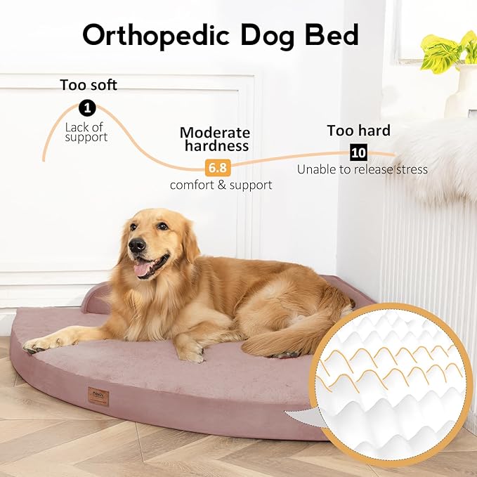 Large Orthopedic Dog Bed with Sides XXL Dog Beds with Removable Washable Cover - Image 2