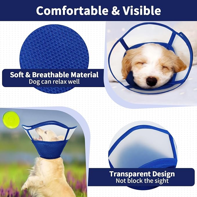 Allroaring Dog Cone Collar After Surgery, Soft Dog Cones - Image 4