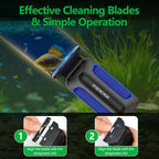 Aquarium Magnet Glass Cleaner, Double-Sided Detachable & Floating Algae Scraper - Image 3