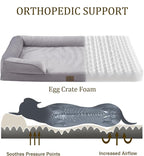 Bedfolks Orthopedic Dog Bed Extra Small, Waterproof Dog Sofa Bed - Image 2