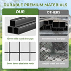 Mr IRONSTONE Outdoor Dog Kennel Heavy Duty Metal Dog Enclosure - Image 4