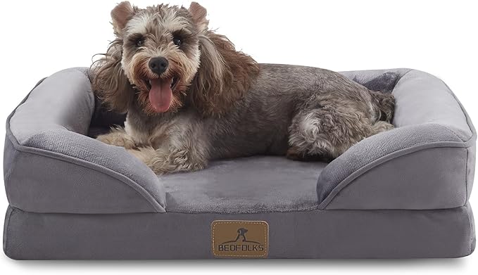 Bedfolks Orthopedic Dog Bed, Waterproof Dog Sofa Bed by Bedfolks