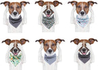 ARING PET Summer Dog Bandanas, Autumn Leaf Floral Kerchief Triangle Bibs Scarf - Image 4