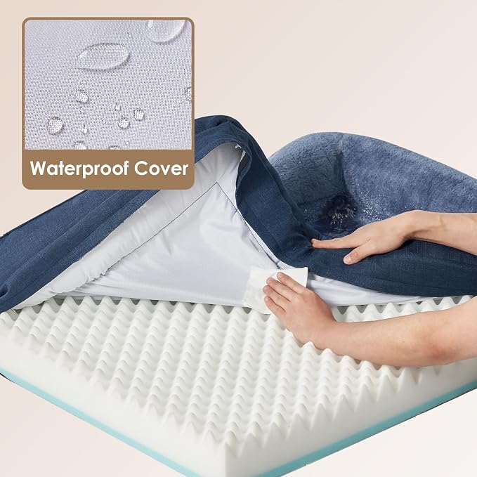 EHEYCIGA Orthopedic XL Dog Bed for Large Sized Dog, Waterproof Liner & Washable - Image 3