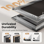 All Aluminum Dog Door, Rust Proof Heavy Duty Large Dog Door - Image 2