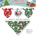 Christmas Dog Bandanas, Reflective Dog Bandana - Image 2