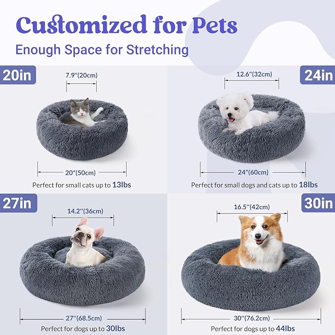 rabbitgoo Calming Dog Bed for Small Medium, 30 inches Pet Bed Machine Washable - Image 5
