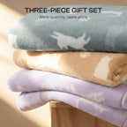 Luciphia 1 Pack 3 Dog Printed Fleece Pet Blankets Washable，Soft Warm Throw - Image 5