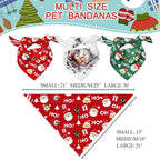 Christmas Dog Bandanas, Reflective Dog Bandana - Image 2
