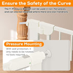 29.5-54.2" Magnetic Baby Gate for Stairs, Baby Safety Essentials, Auto Close - Image 8