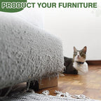 40'' Tall Cat Scratching Post Cat Tree, 3 Curved Design Palm Tree Cat - Image 7