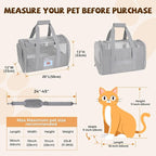 Cat Carrier Soft for Pets Up to 25 Lbs, Cat Travel Bag - Image 2