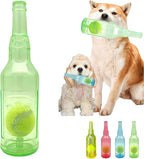 Cute Tough Dog Toy Rubber Bottle Squeaky Dogs Chew Toy Long Lasting Interactive by Jatmira