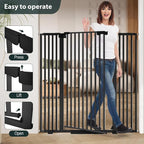51'' Extra Tall Cat Gate for Doorways Hallways 30-40.9'' Wide, Pressure Mounted - Image 6