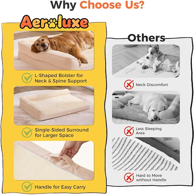 Dog Bed Large Sized Dogs, Orthopedic Dog Bed - Image 3