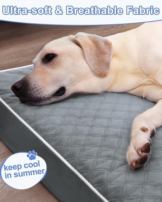 KSIIA XL Dog Bed for Crate Pad Waterproof Dog Bed - Image 4