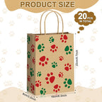 Blulu 20 Pcs Puppy Dog Paw Gift Bags - Image 2